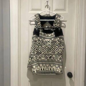 A Pea in the Pod Aztec print 2-piece maternity skirt set SZ S/M